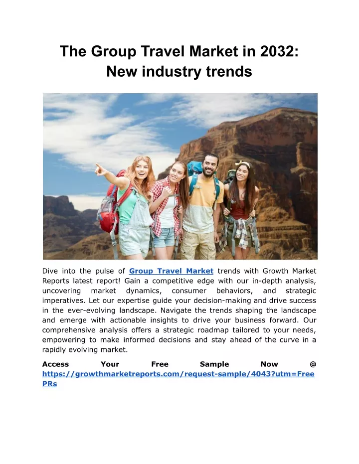 the group travel market in 2032 new industry