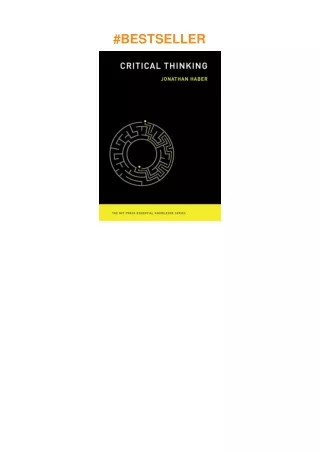 ❤download Critical Thinking (The MIT Press Essential Knowledge series)
