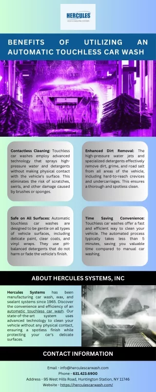 Benefits of Utilizing an Automatic Touchless Car Wash