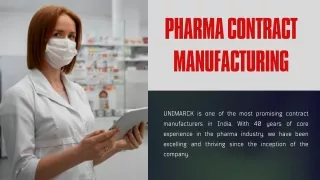 Pharma Contract Manufacturing Services in India