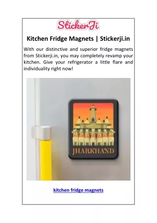 Kitchen Fridge Magnets  Stickerji.in