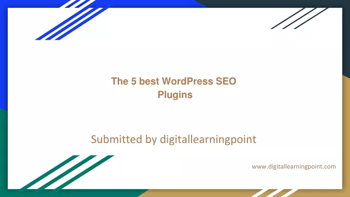 the 5 best wordpress seo plugins