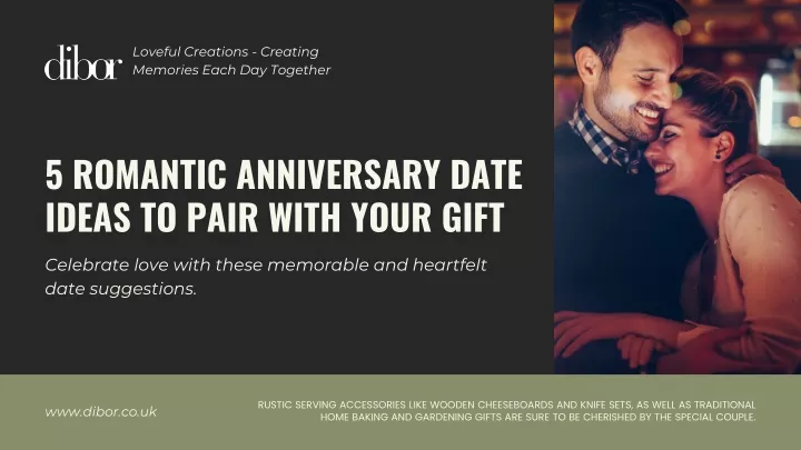 5 romantic anniversary date ideas to pair with