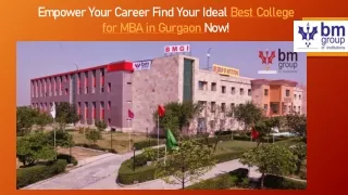 Empower Your Career Find Your Ideal Best College for MBA in Gurgaon Now!