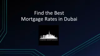 Find the Best ​ Mortgage Rates in Dubai​