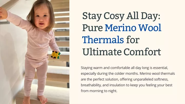 stay cosy all day pure merino wool thermals