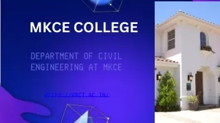 Department of Civil Engineering at MKCE