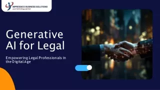 Redefining Legal Workflows with Generative AI Services