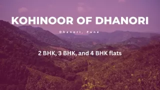 Kohinoor Viva Pixel Dhanori Pune Brochure