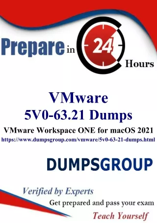 Pass VMware 5V0-63.21 Exam in First Attempt Guaranteed!