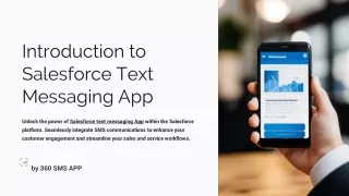 Introduction to Salesforce Text Messaging App