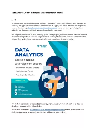 Data Analyst Course in Nagpur with Placement Support