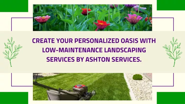 create your personalized oasis with