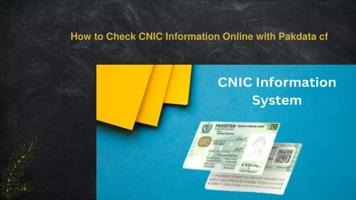 how to check cnic information online with pakdata