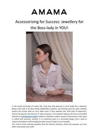 Accessorising for Success_ Jewellery for the Boss-lady in YOU!