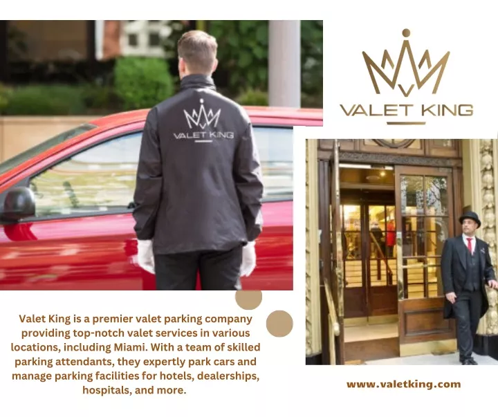 valet king is a premier valet parking company