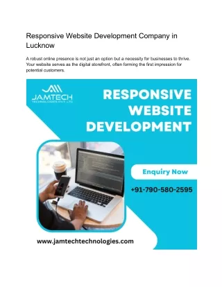 Responsive Website Development Company in Lucknow