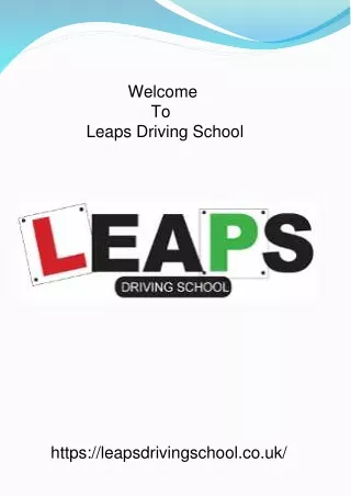 Expert Driving Lessons Manchester | Leaps Driving School