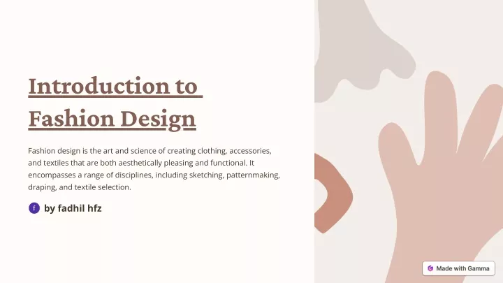 introduction to fashion design