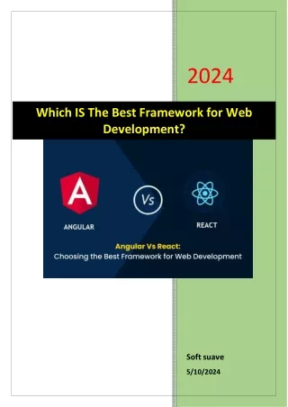 Angular Vs React: Choosing the Best Framework for Web Development