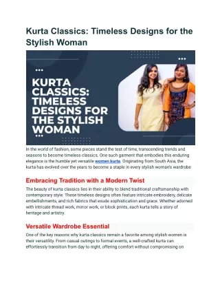 Kurta Classics_ Timeless Designs for the Stylish Woman (1)