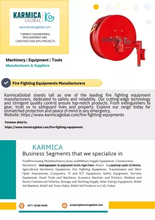 Fire Fighting Equipments Manufacturers