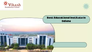 Best educational instituite in odisha