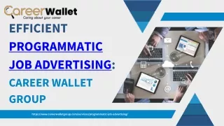 Efficient Programmatic Job Advertising | Career Wallet Group