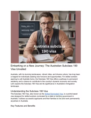 embarking on a new journey the australian