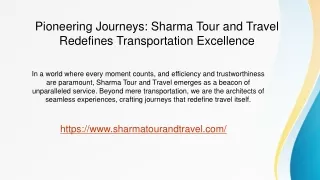 sharma tour and travels
