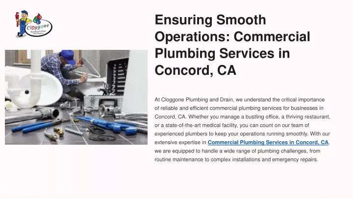 ensuring smooth operations commercial plumbing