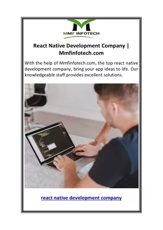 React Native Development Company  Mmfinfotech.com