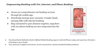 Kotak Mahindra Bank’s official mobile banking app for Android phones.