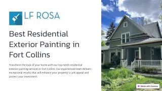 Best Residential Exterior Painting in Fort Collins