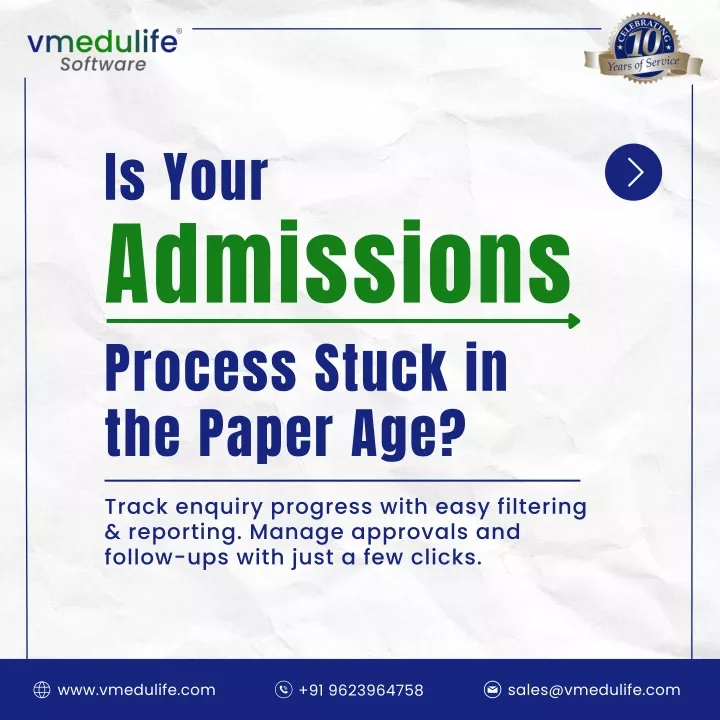 is your admissions process stuck in the paper age