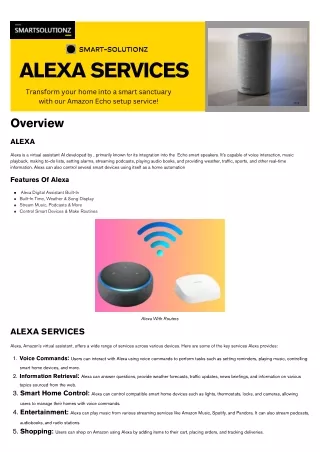 Alexa Services