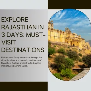 Discover the Best of Rajasthan in Just 3 Days