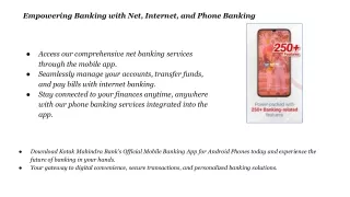 Kotak Mahindra Bank’s official mobile banking app for Android phones.