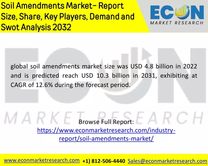 soil amendments market report size share