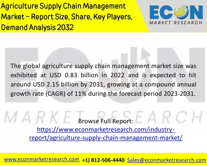agriculture supply chain management market report