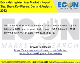 brick making machines market report size share