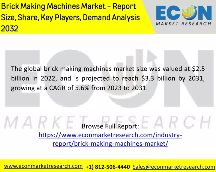 brick making machines market report size share