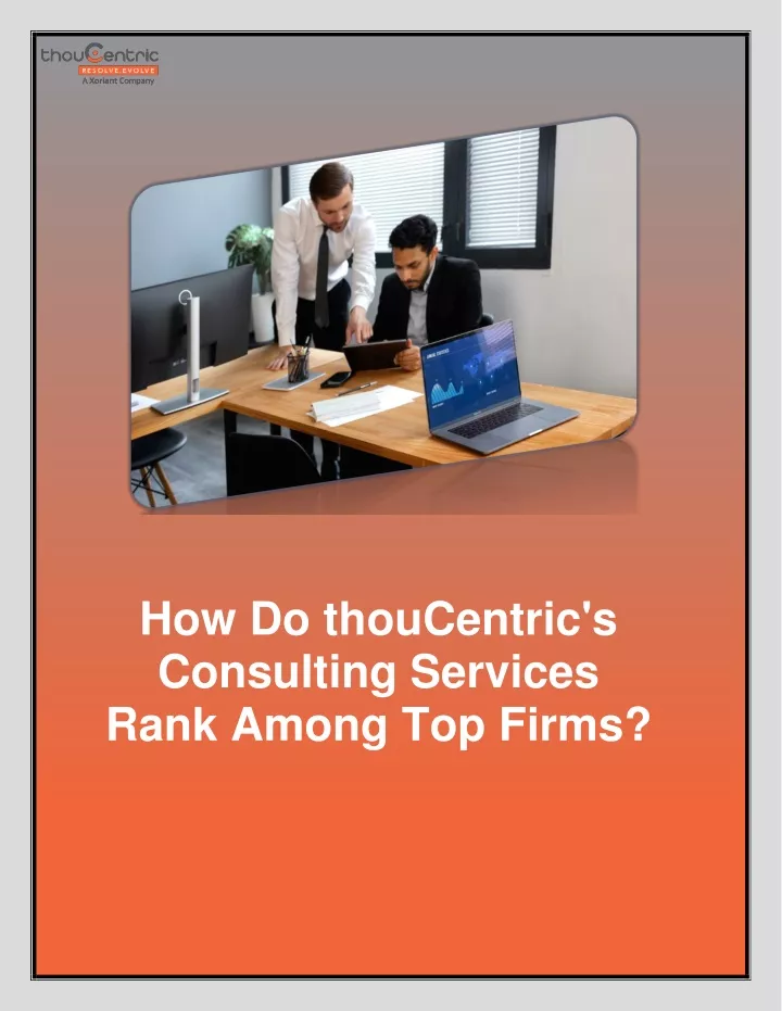 how do thoucentric s consulting services rank