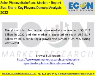 Solar Photovoltaic Glass Market