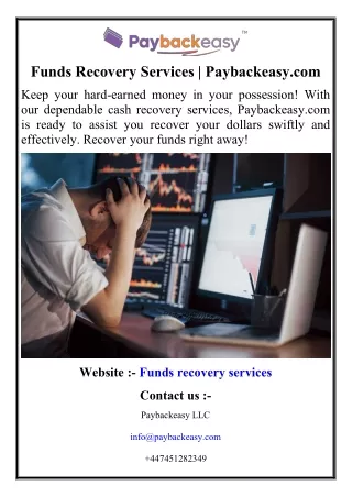 Funds Recovery Services  Paybackeasy.com