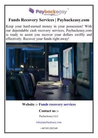 funds recovery services paybackeasy com