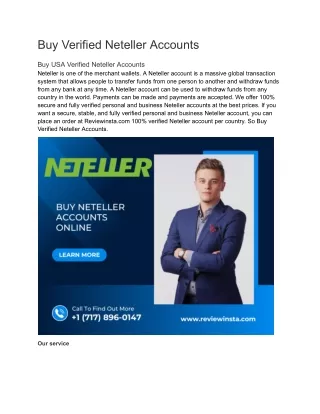 Buy Verified Neteller Accounts