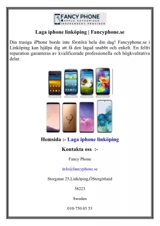 Laga iphone linköping   Fancyphone.se
