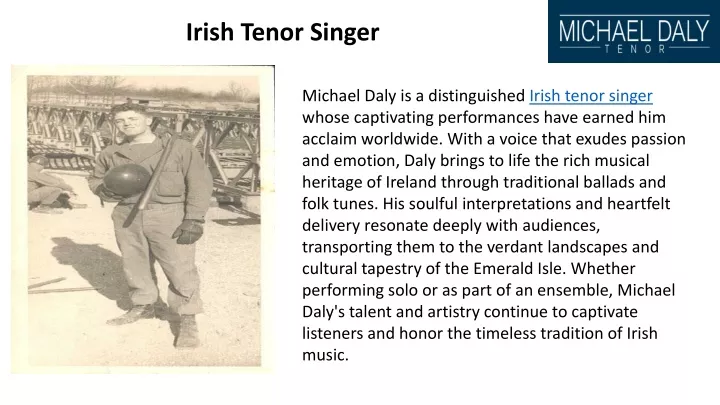 irish tenor singer