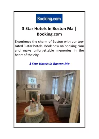 3 Star Hotels In Boston Ma  Booking.com